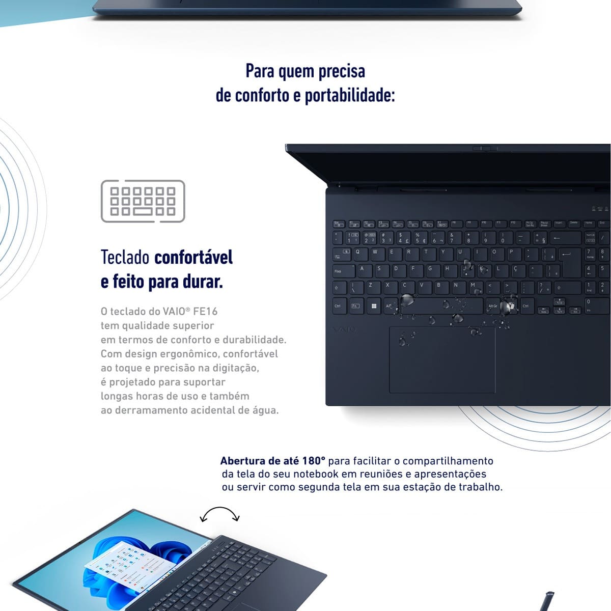 Notebook VAIO AMD Ryzen 5 5625U 16GB RAM 512GB SSD Tela 16" WUXGA Windows 11 - FE16