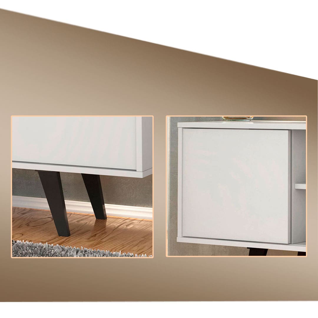 Rack Madetec Lisboa MDP Pés estilo palito Porta deslizante