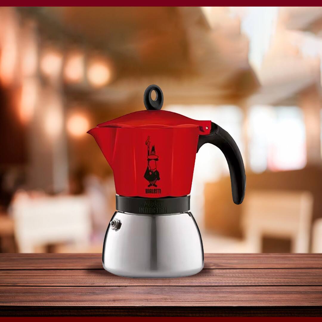 Cafeteira Italiana Bialetti Moka Induction- 6 xícaras