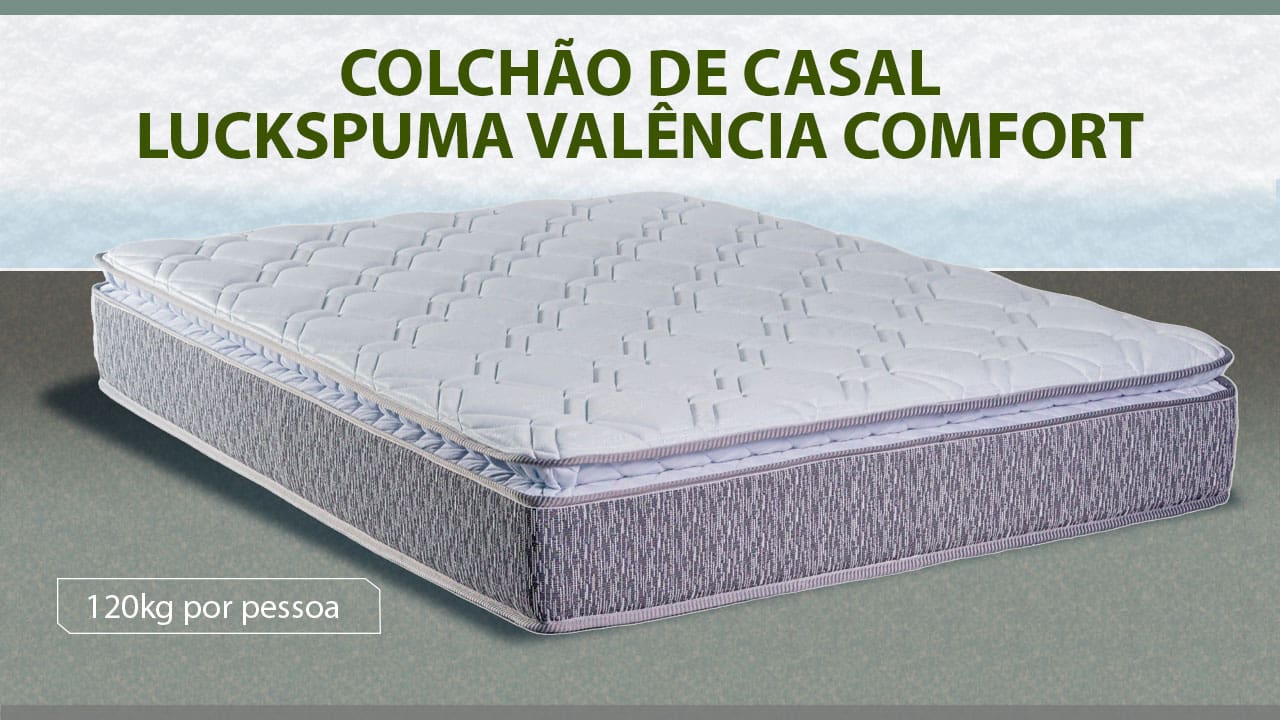 Colchão Casal Luckspuma Valência Comfort
