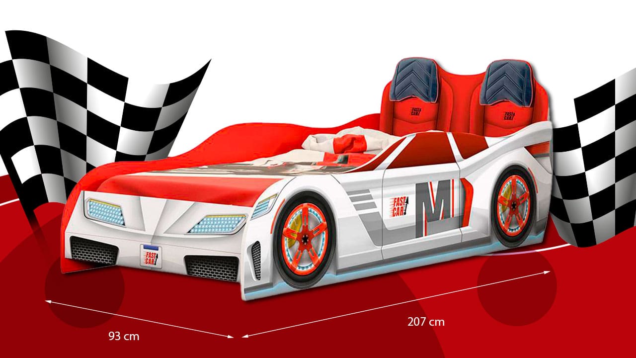 Cama Infantil Móveis Estrela Fast Car