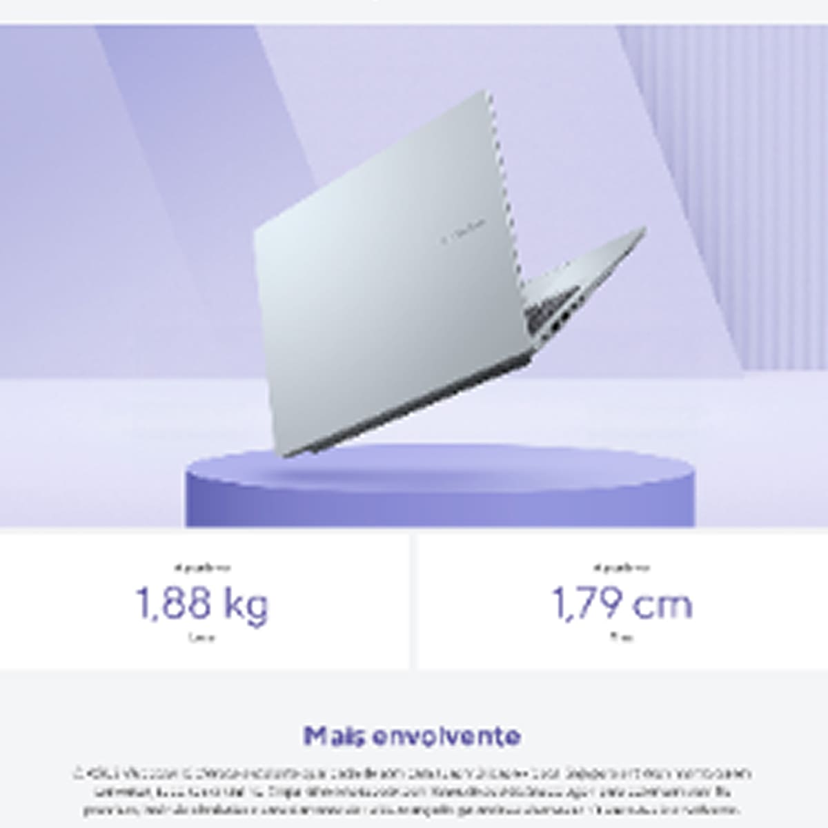 Notebook ASUS Vivobook 16 X1607QA Snapdragon X1 