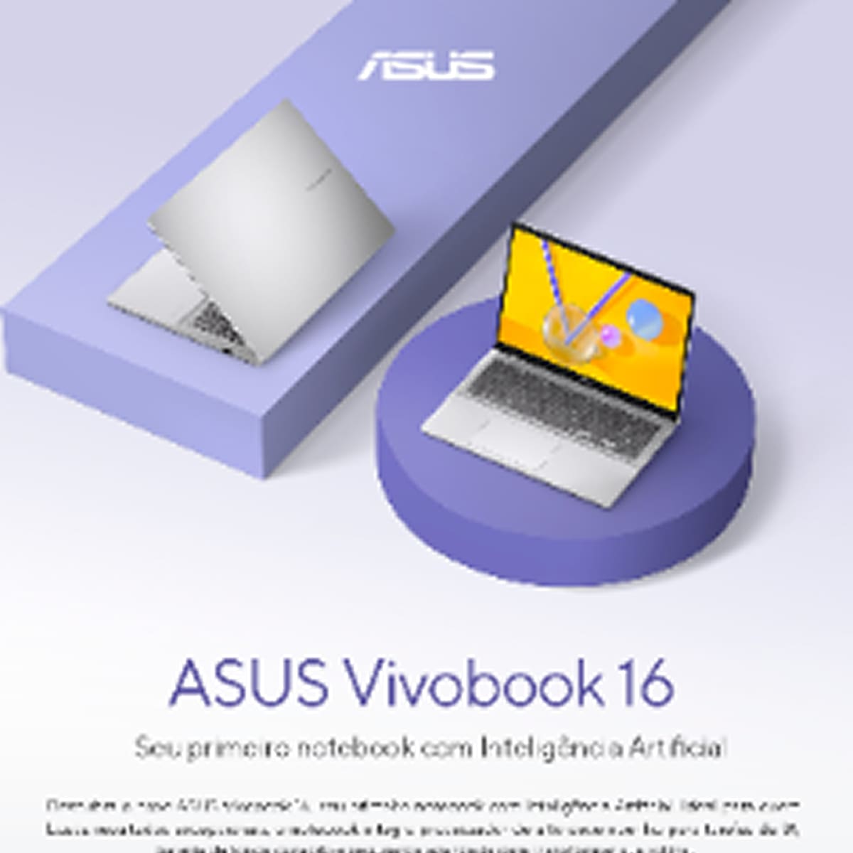 Notebook ASUS Vivobook 16 X1607QA Snapdragon X1 