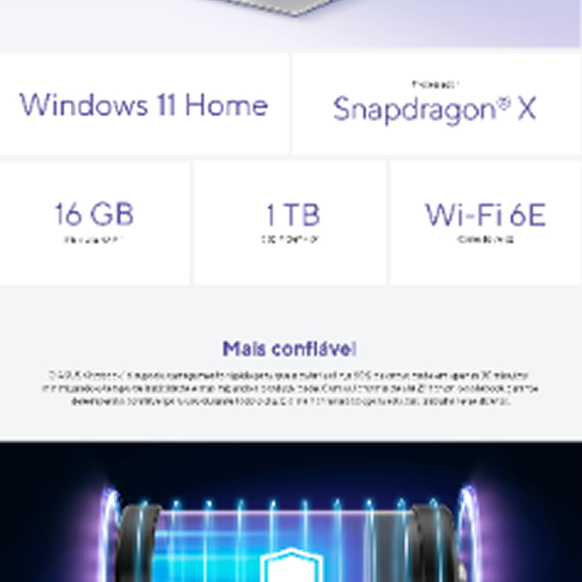 Notebook ASUS Vivobook 16 X1607QA Snapdragon X1 