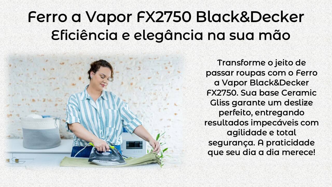erro a Vapor Black&Decker FX2750 Antigotejamento