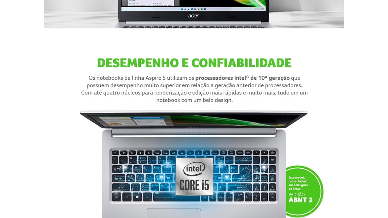 NOT ACER A515-54-57CS CI5/8GB/256GB/15.6/W11 - 55050710