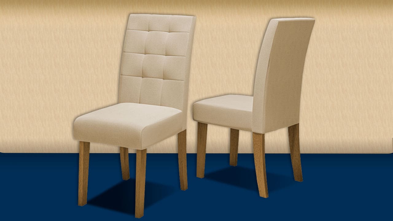 Cadeiras Conjunto Dobuê Dubai Light Assento Encosto