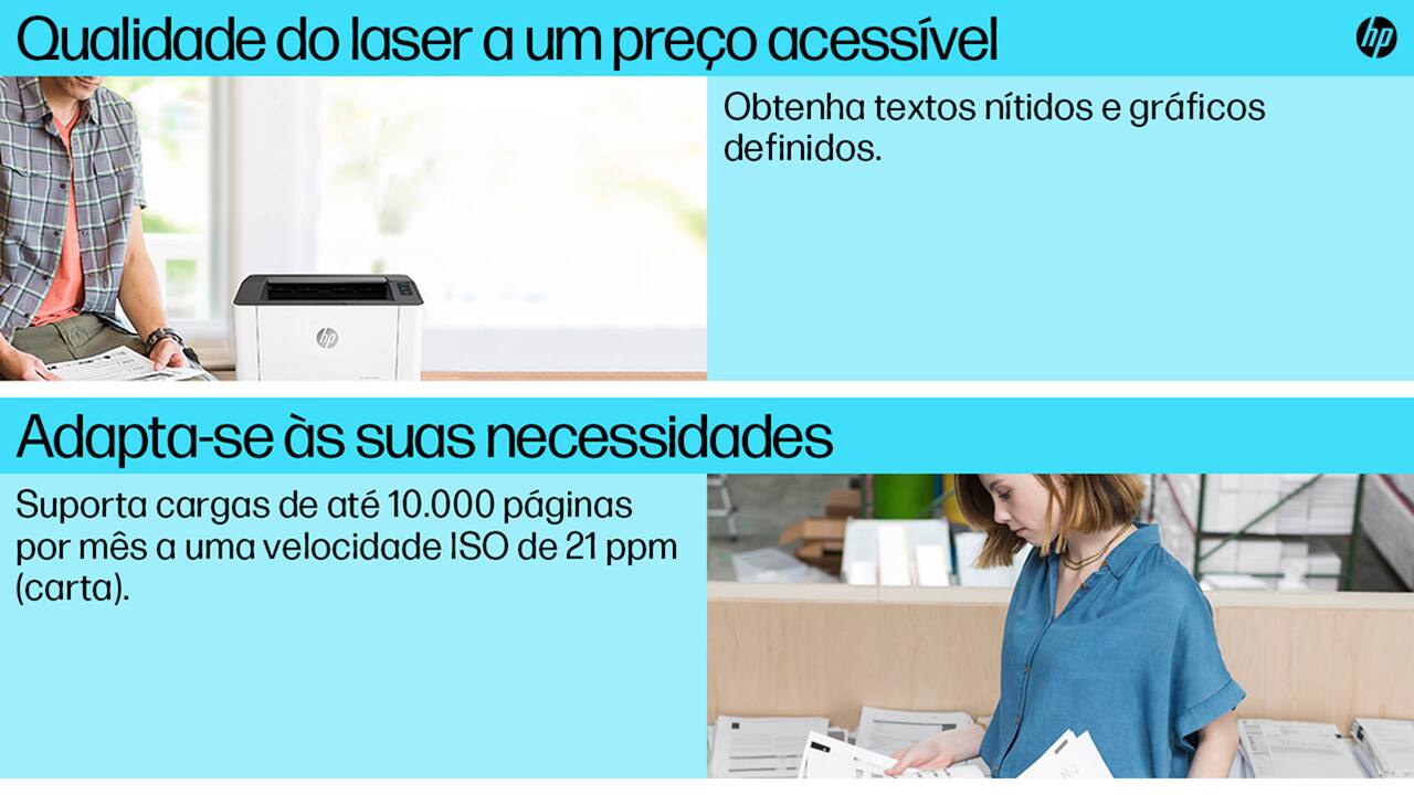 Impressora HP Laser 107w Wireless