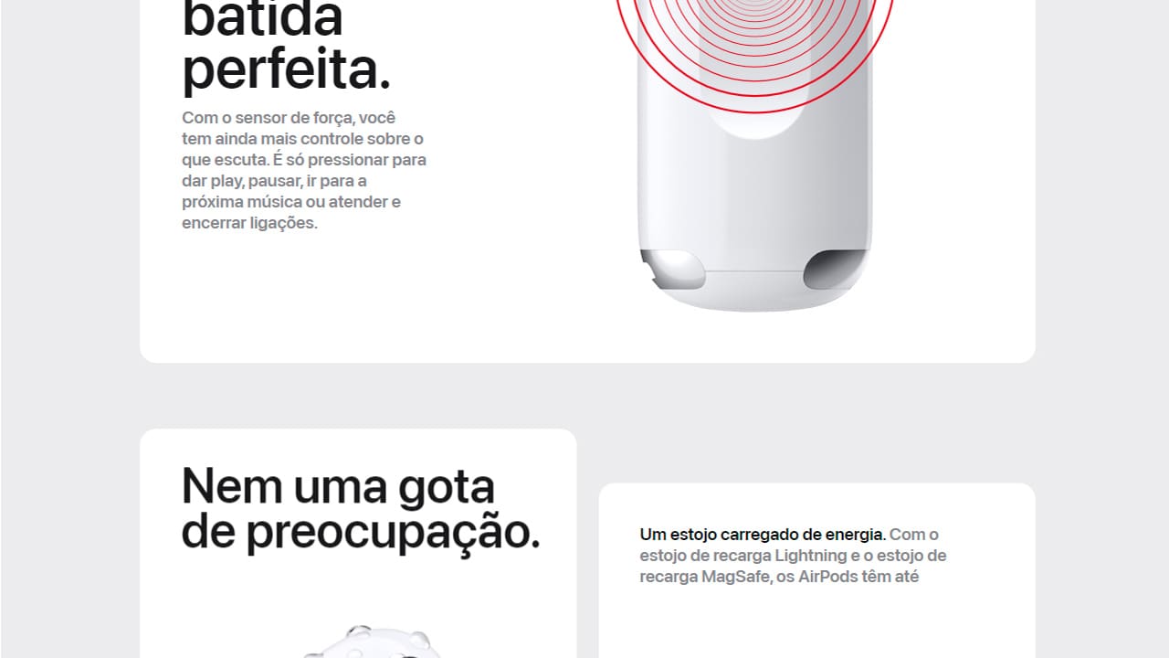 Apple AirPods 3ª geração Estojo Recarga Lightning