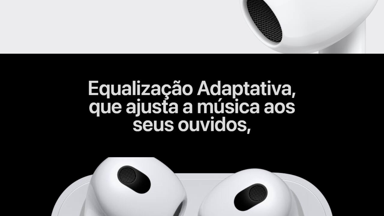 Apple AirPods 3ª geração Estojo Recarga Lightning