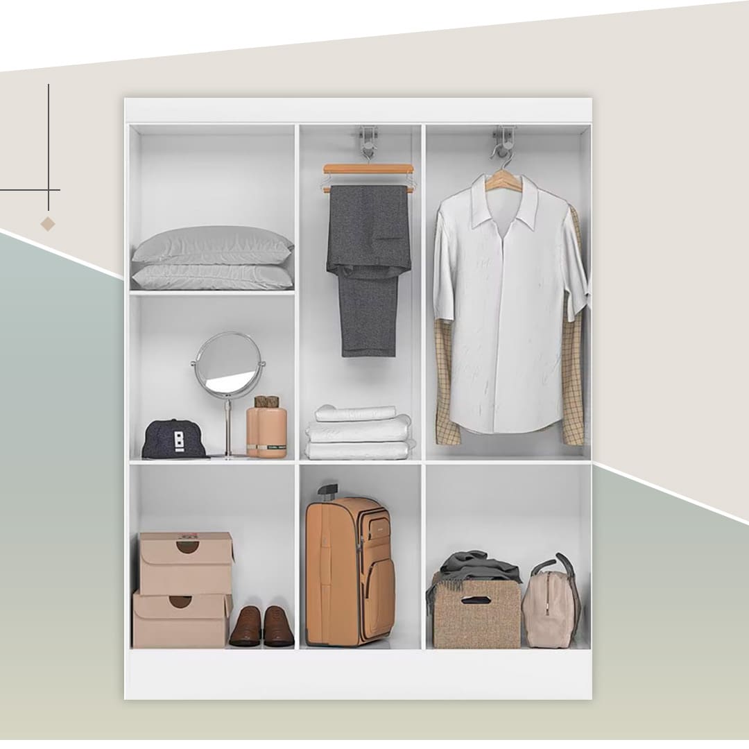 Guarda Roupa Demóbile Ártico Parte Interna