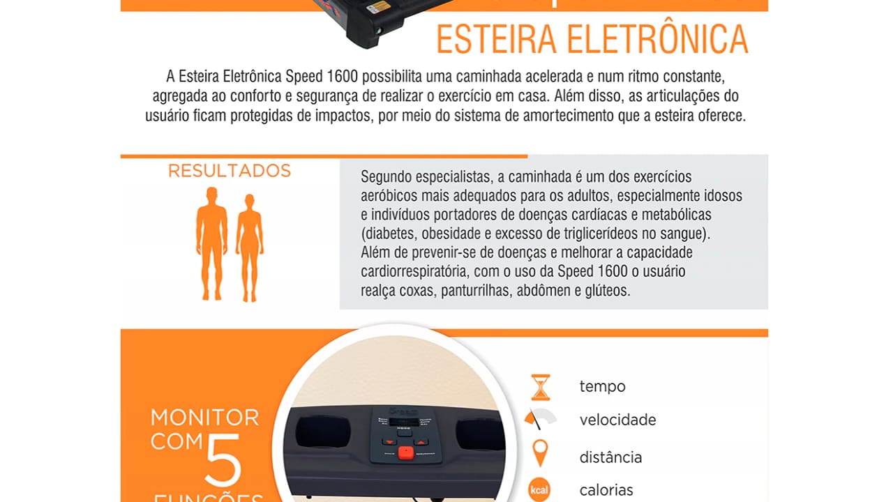Esteira Ergométrica Dream Fitness Speed 1600 Prata