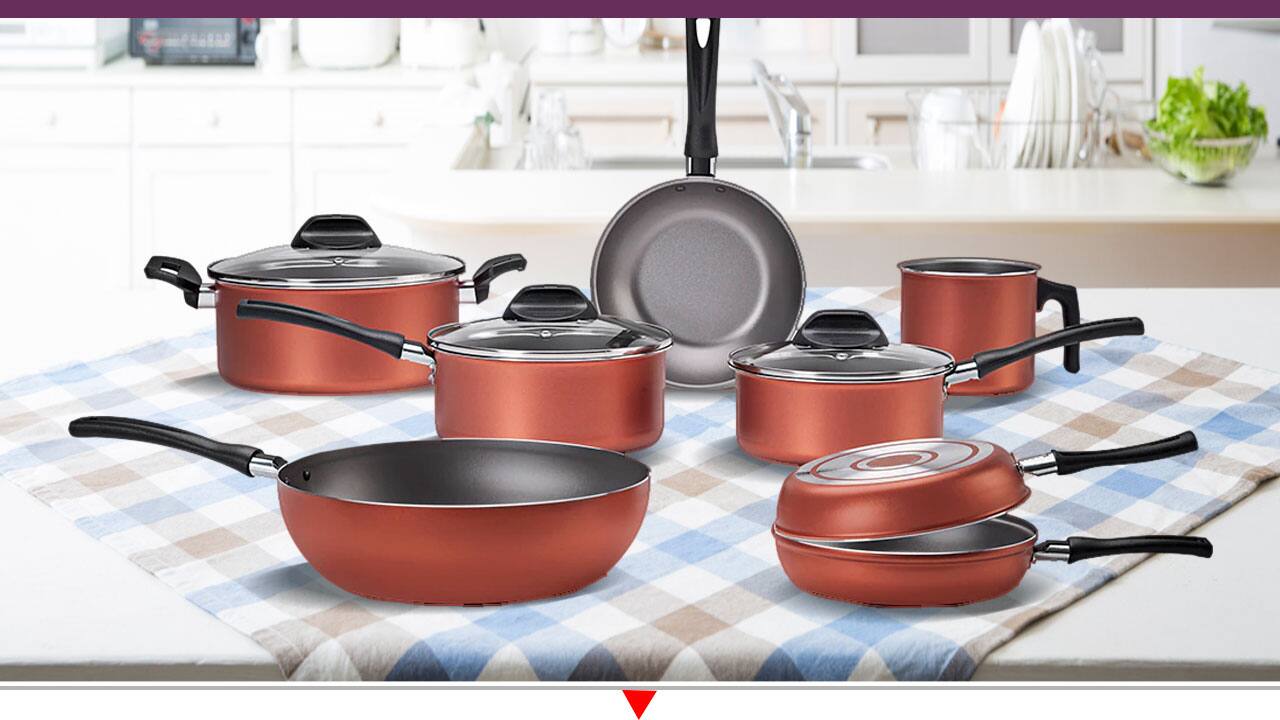 Conjunto panelas Brinox Clove Cobre 7 peças