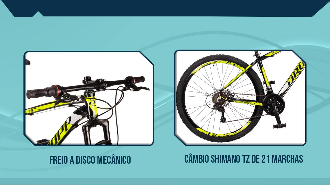 Bicicleta Aro 29 Dropp Race câmbio