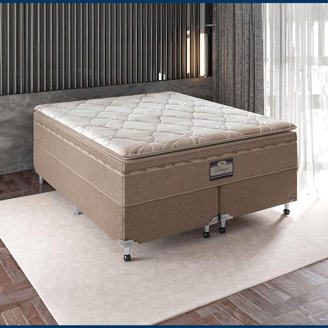 Cama Box King Size Portobel Potenza Platinum 
