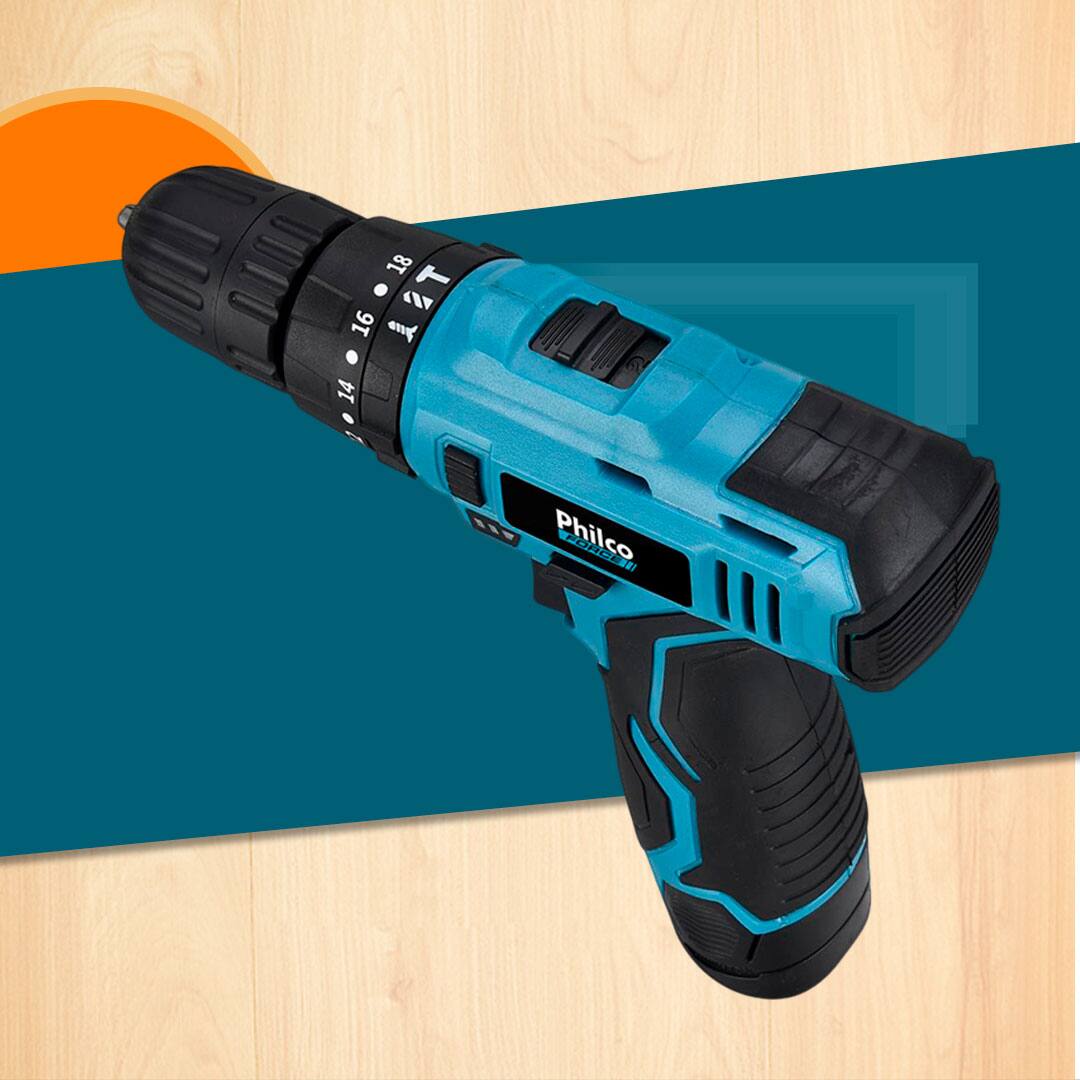 Furadeira/Parafusadeira Philco PPF03MF velocidade potência torque mandril