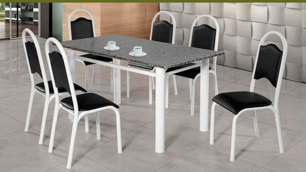 Conjunto Mesa 6 Cadeiras Jantar Ciplafe Cris