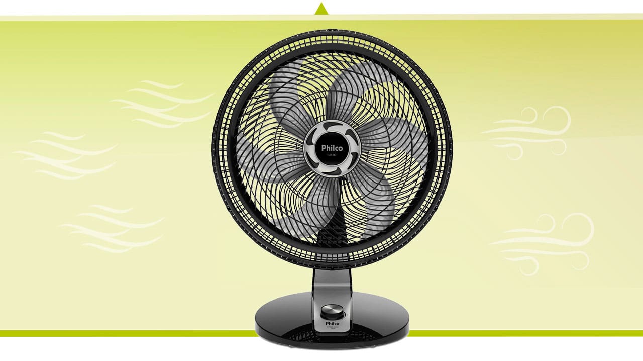 Ventilador Mesa Philco PVT500 Turbo velocidades tecnologia