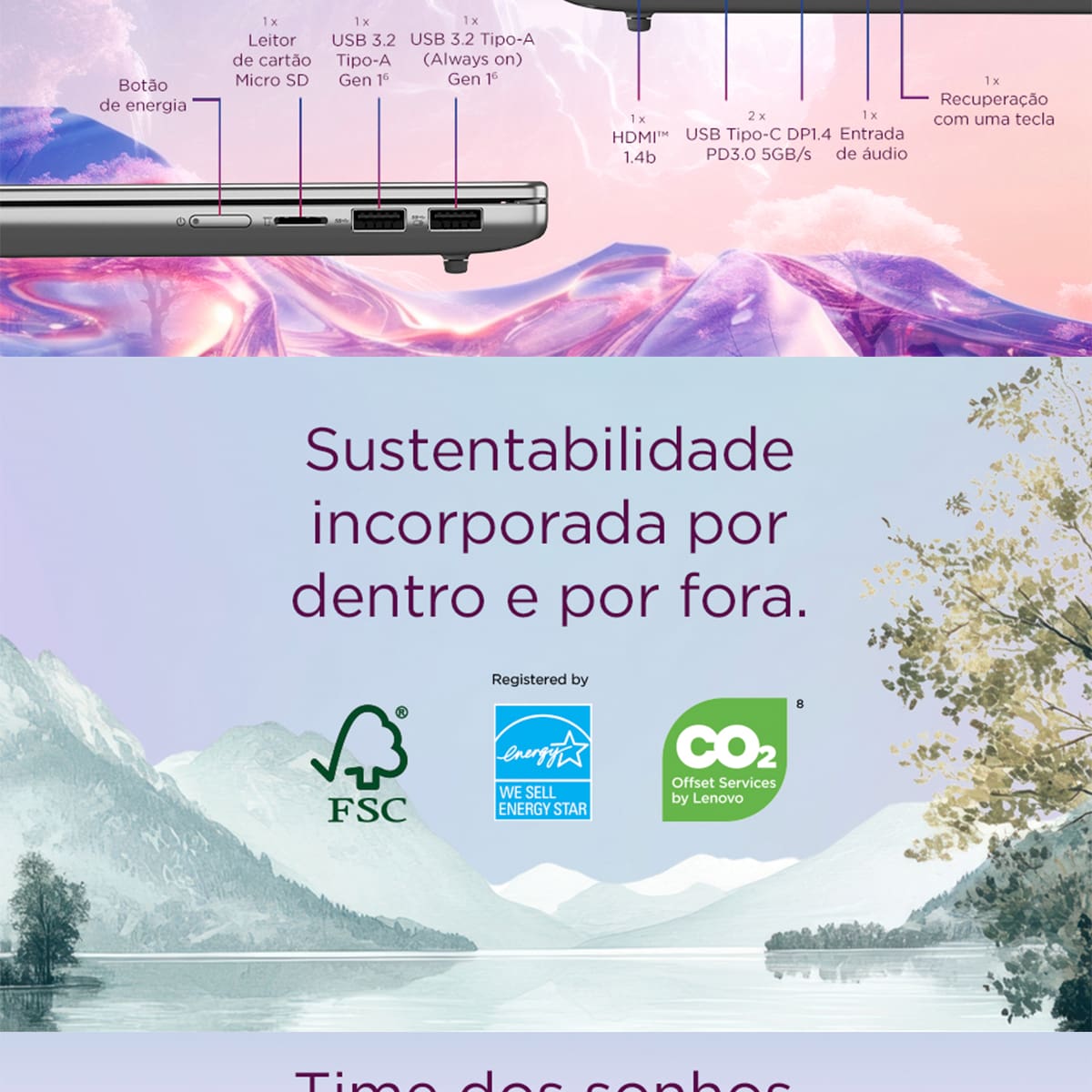 Notebook Lenovo 14” Ideapad Slim 5 83NJ0002BR Windows 11 AMD Ryzen AI 5 330 16GB RAM e 512GB SSD Luna Gray