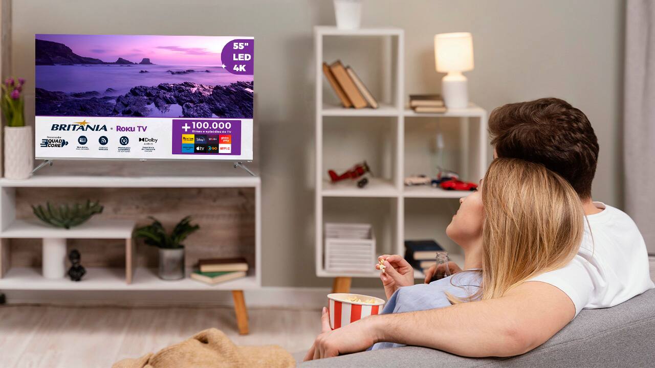 TV 55" 4K Britânia 