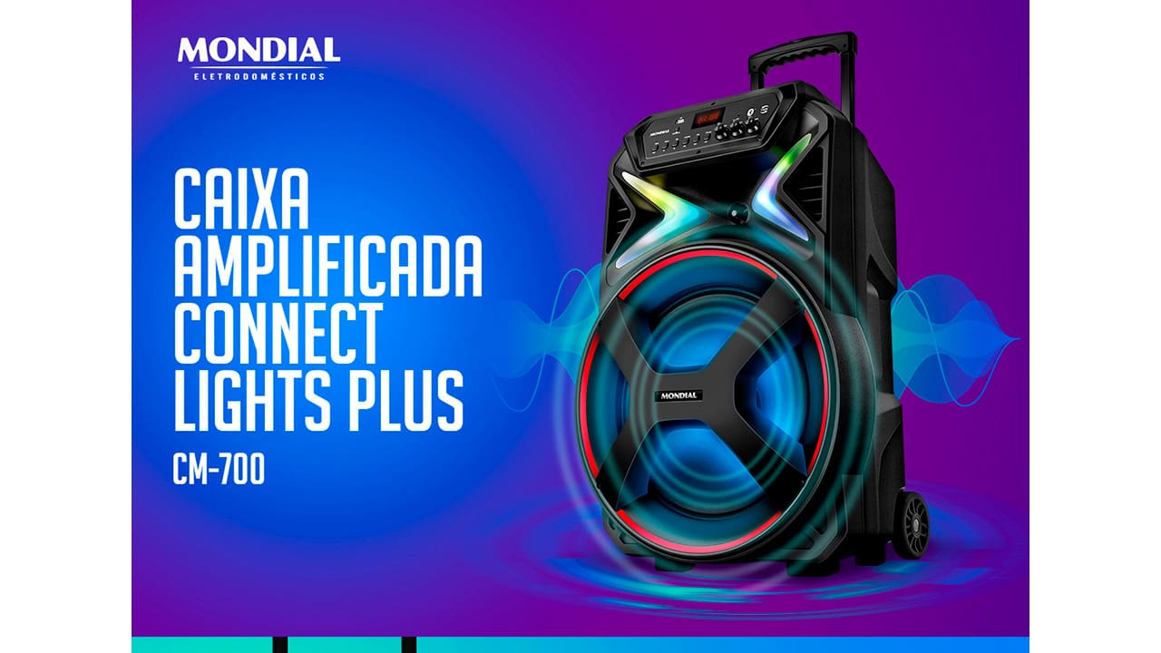 Caixa de Som Amplificada Mondial CM-700