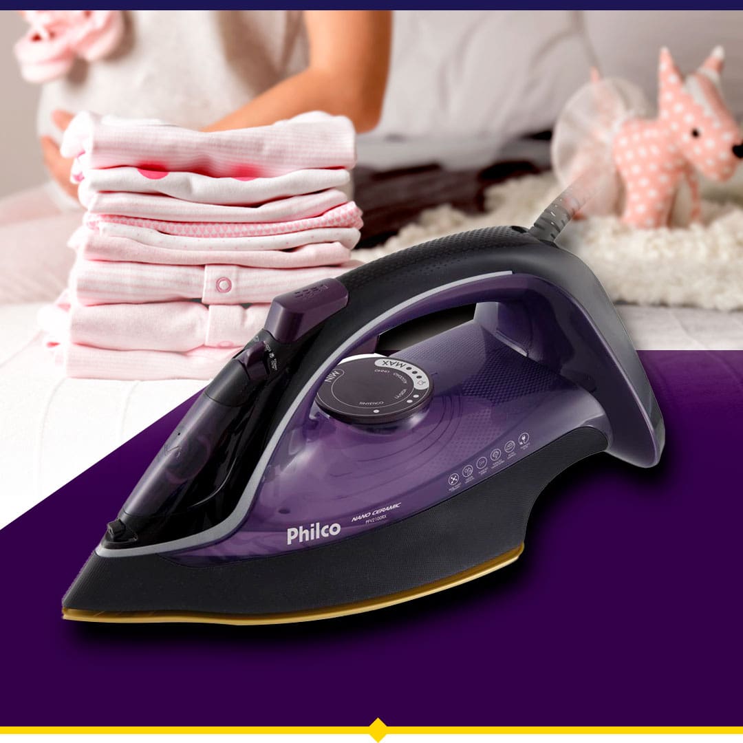 Ferro Vapor Philco Nano Ceramic PFV2100RX Roxo