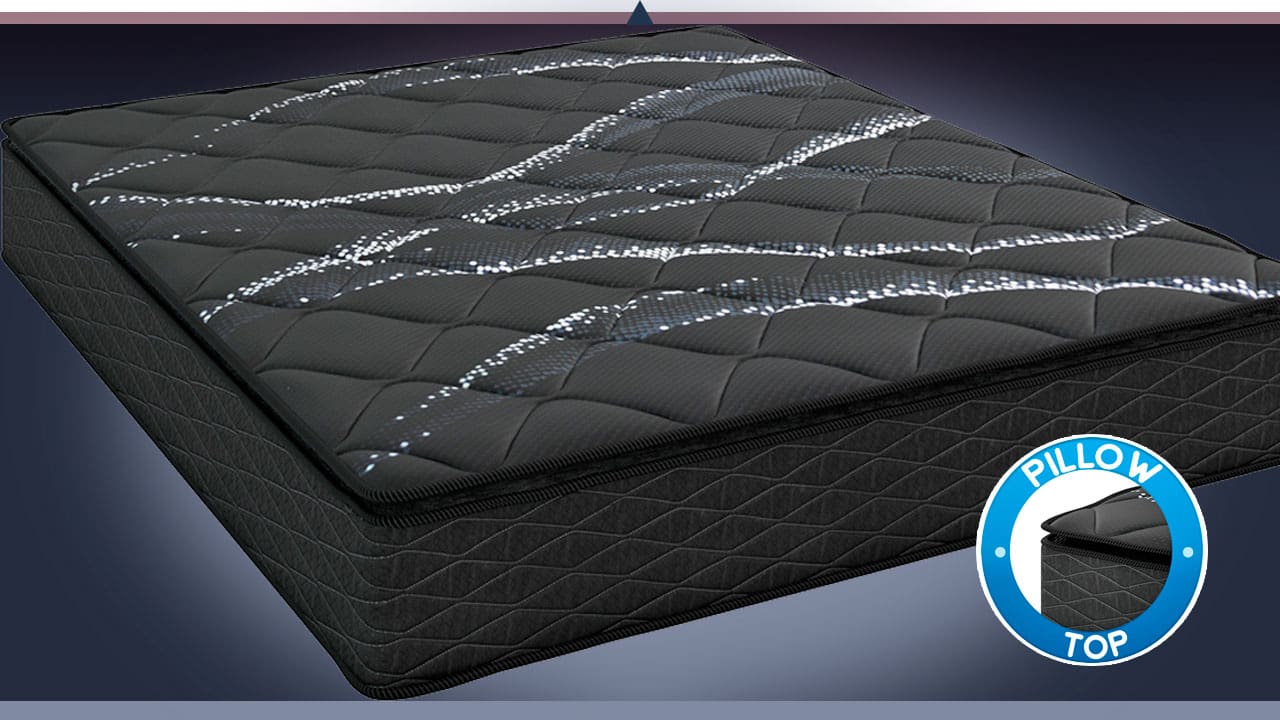 Molas ensacadas Seu sistema de molas ensacadas não emite qualquer ruído enquanto estiver se movimentando, não incomodando quem estiver ao seu lado. Com 25 centímetros de altura, o Colchão New Itália Black da Umaflex possui uma camada adicional de espuma. Essa tecnologia chamada PillowTop funciona como um verdadeiro abraço confortável em quem estiver descansando.
