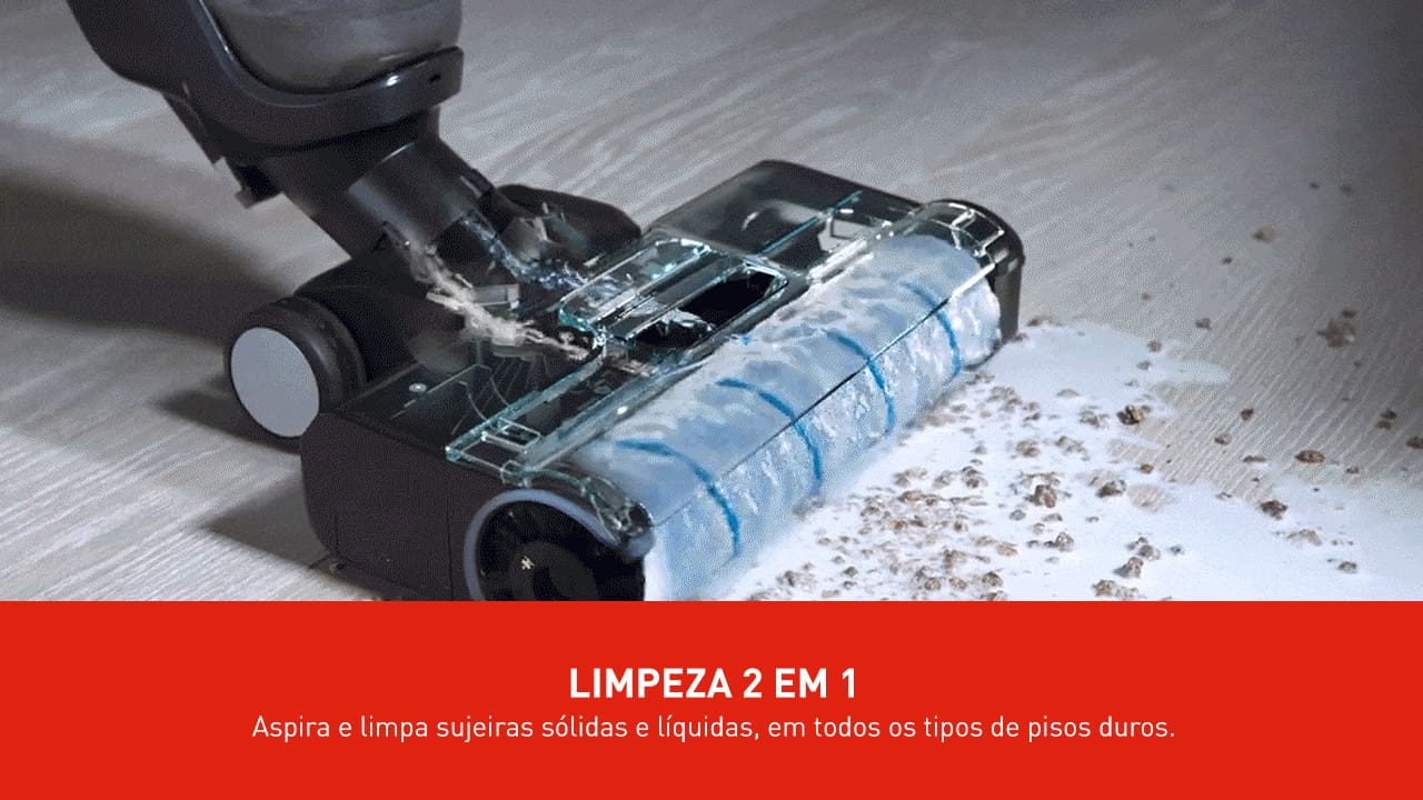Aspirador e Limpadora de Pisos Sem Fio Arno X-CLEAN