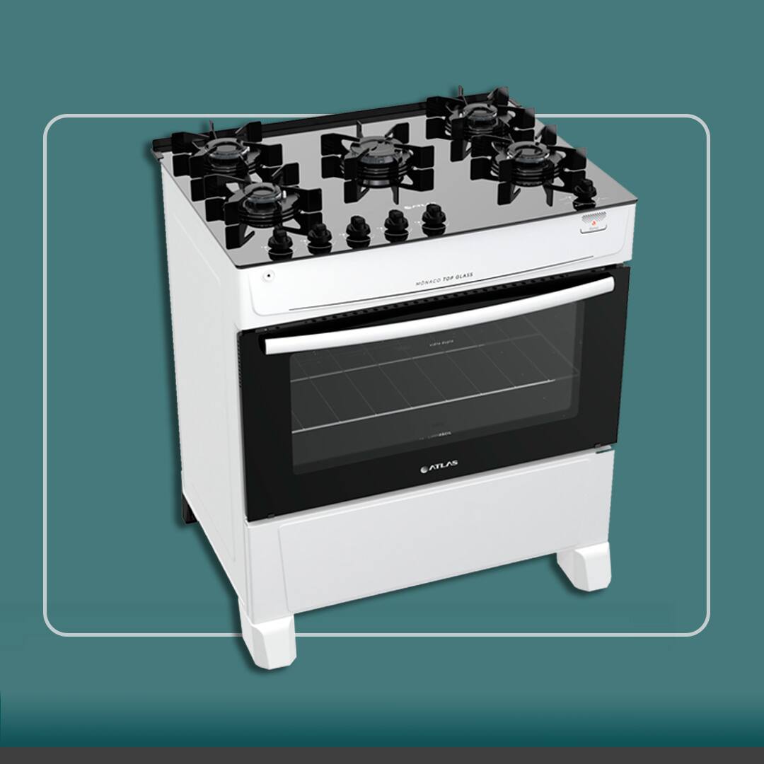 Fogão Atlas Mônaco Top Glass 