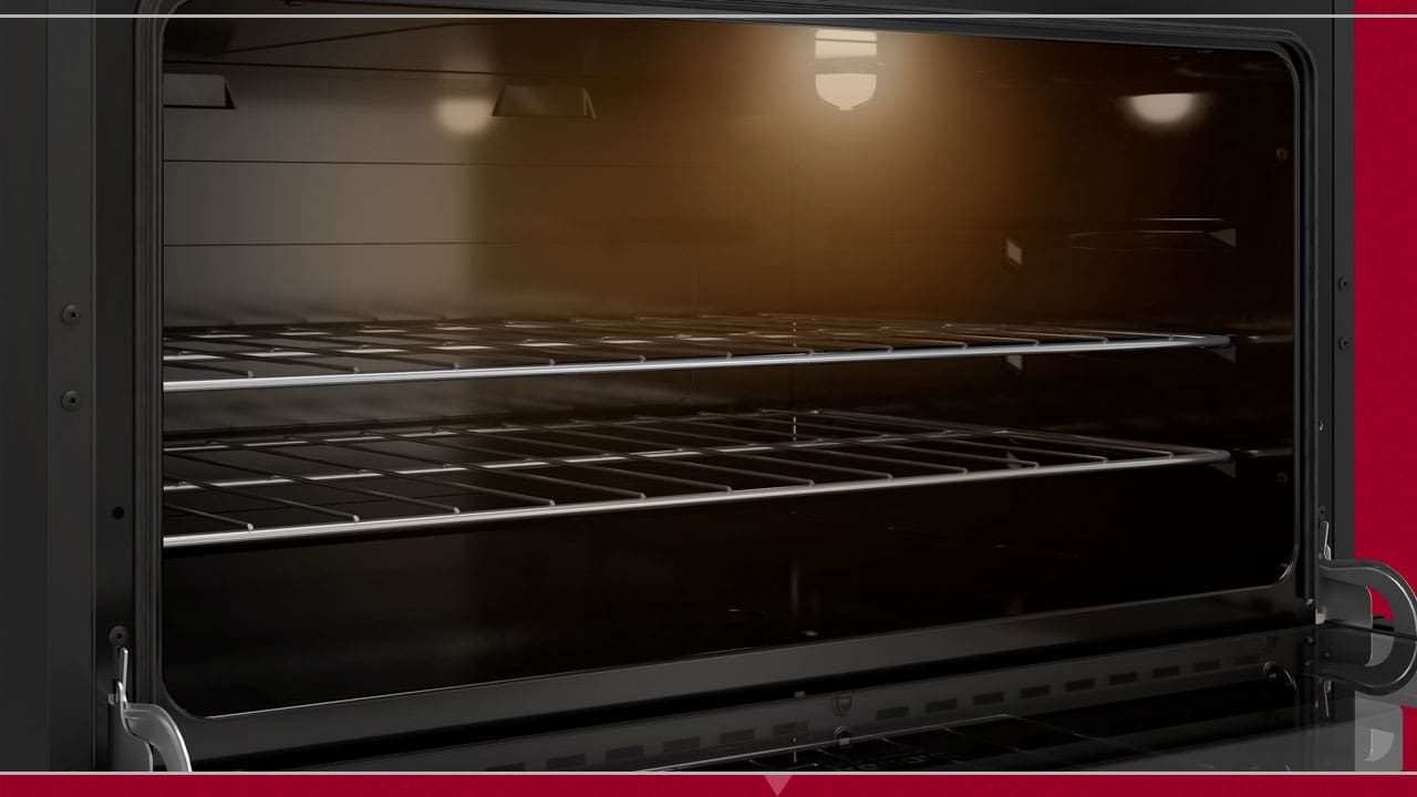 Forno com amplo visor