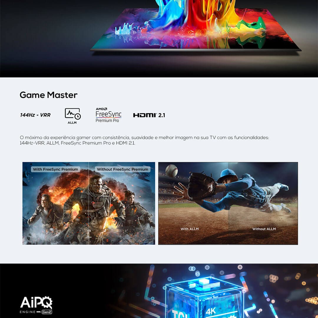Smart TV QLED 65" 4K TCL 65C835