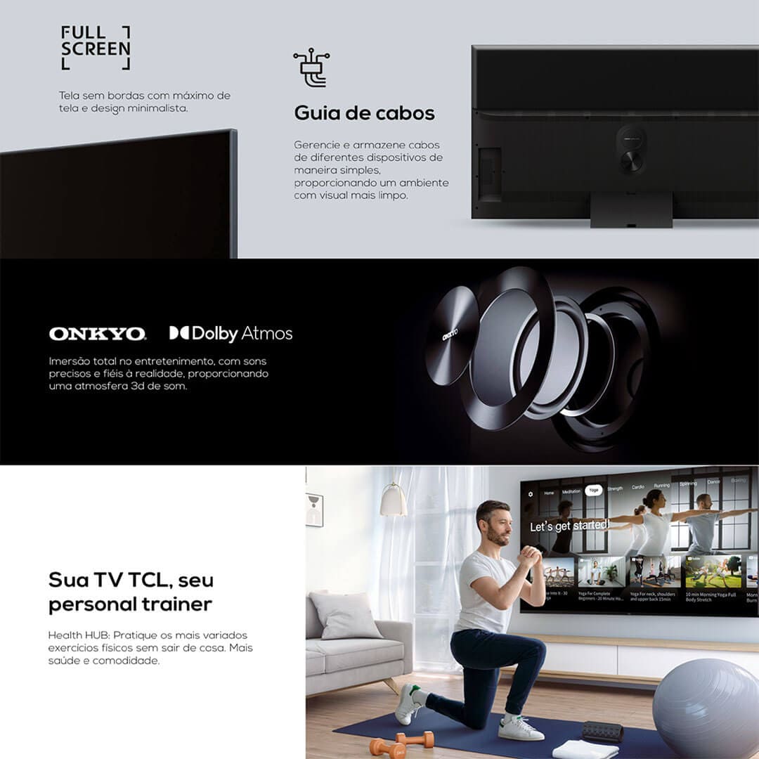 Smart TV QLED 65" 4K TCL 65C835