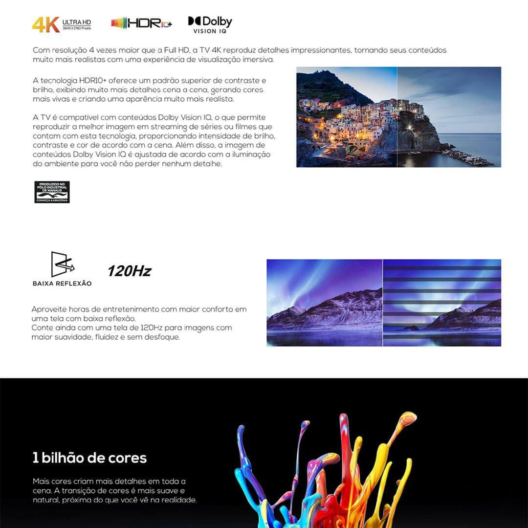 Smart TV QLED 65" 4K TCL 65C835