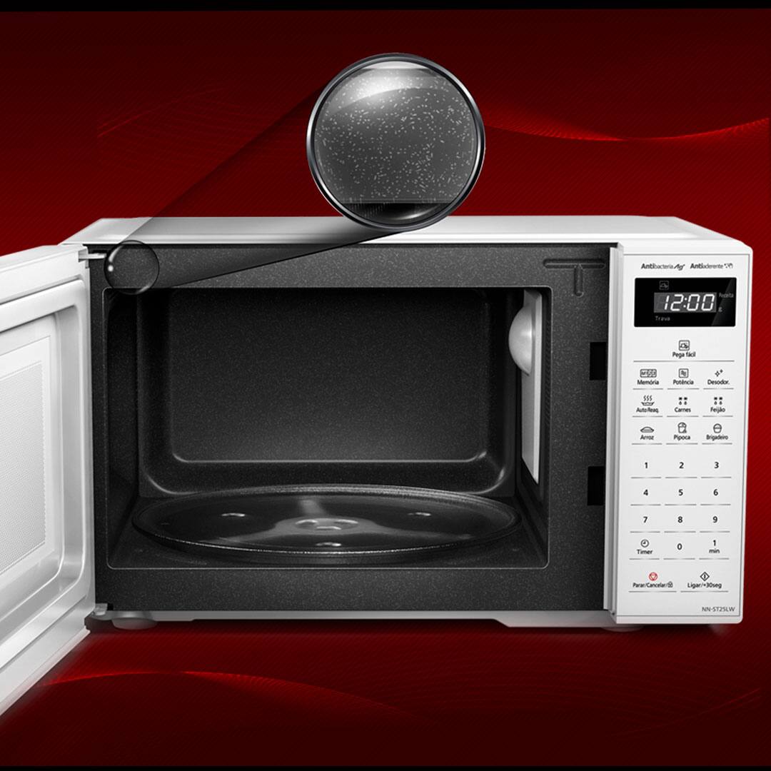 Forno Micro-ondas Panasonic ST25LWRU desodorizador 