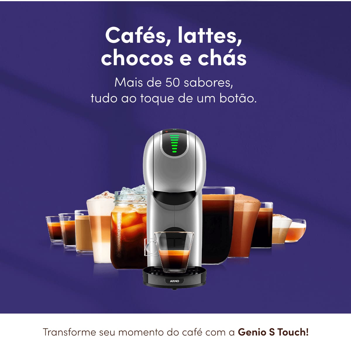 Cafeteira Nescafé Dolce Gusto Genio S Touch Prata