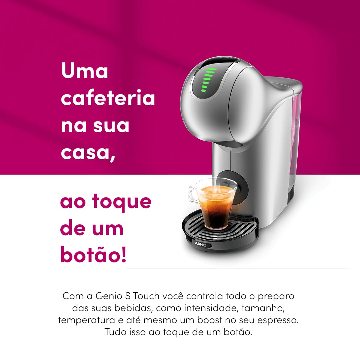 Cafeteira Nescafé Dolce Gusto Genio S Touch Prata