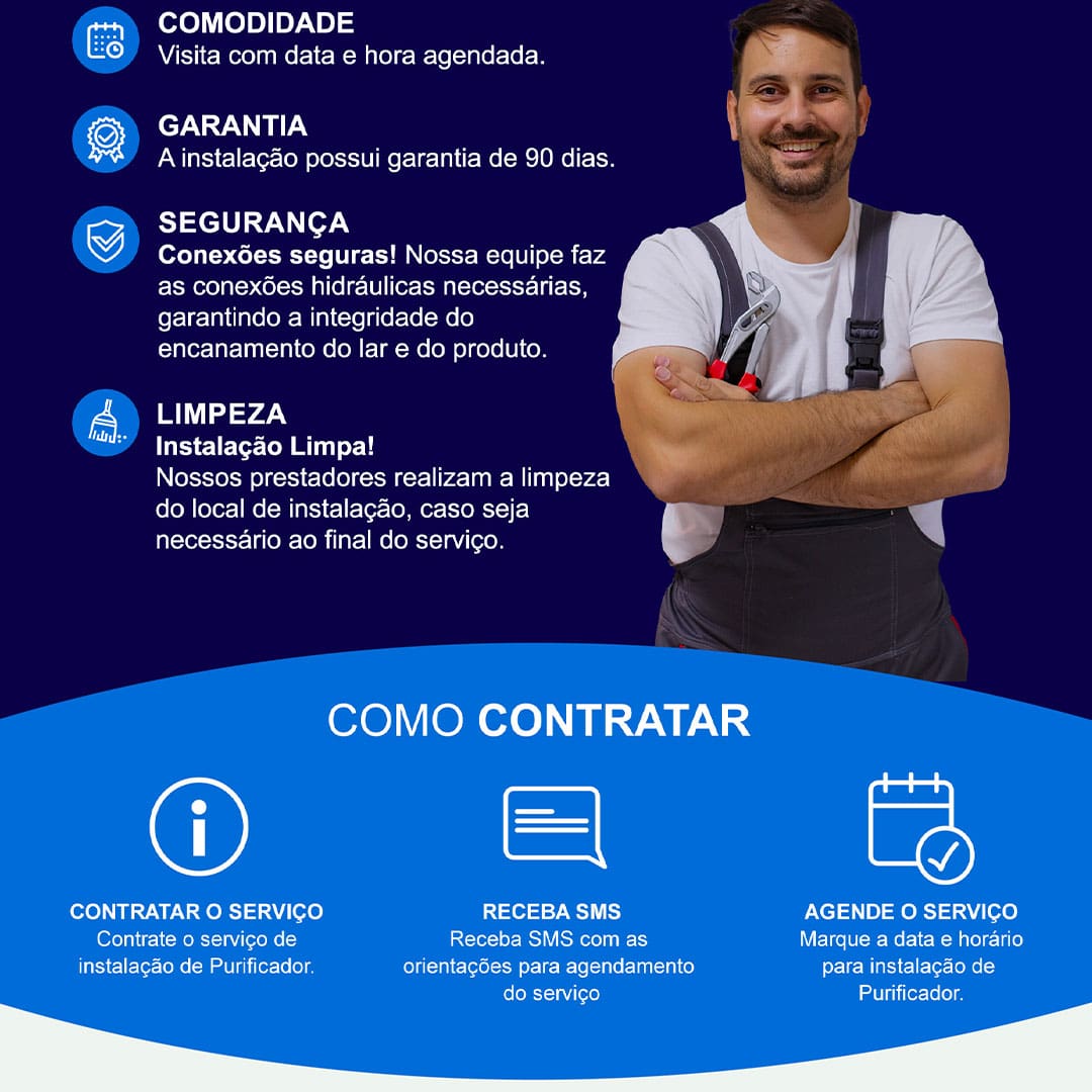 Instalação Purificador de Água