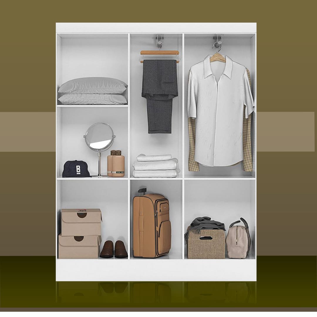 Guarda-Roupa Ártico Cômoda Astral medidas 