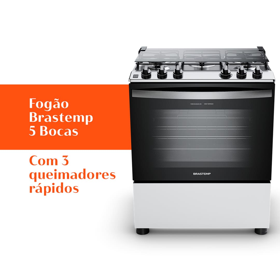 Fogão Brastemp 5 Bocas BFS5NDB