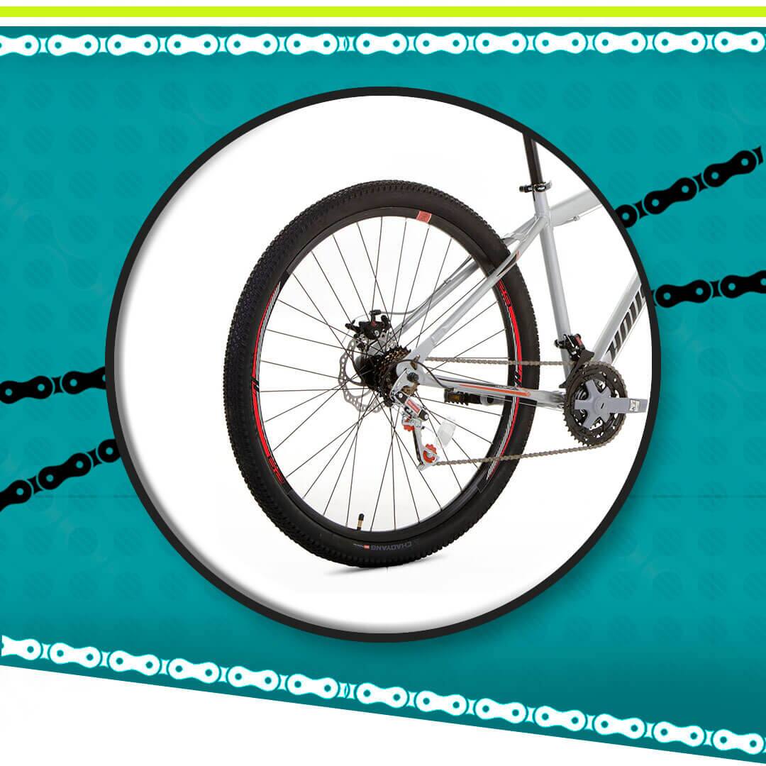 Bicicleta Houston Discovery quadro polegadas freio guidão selim