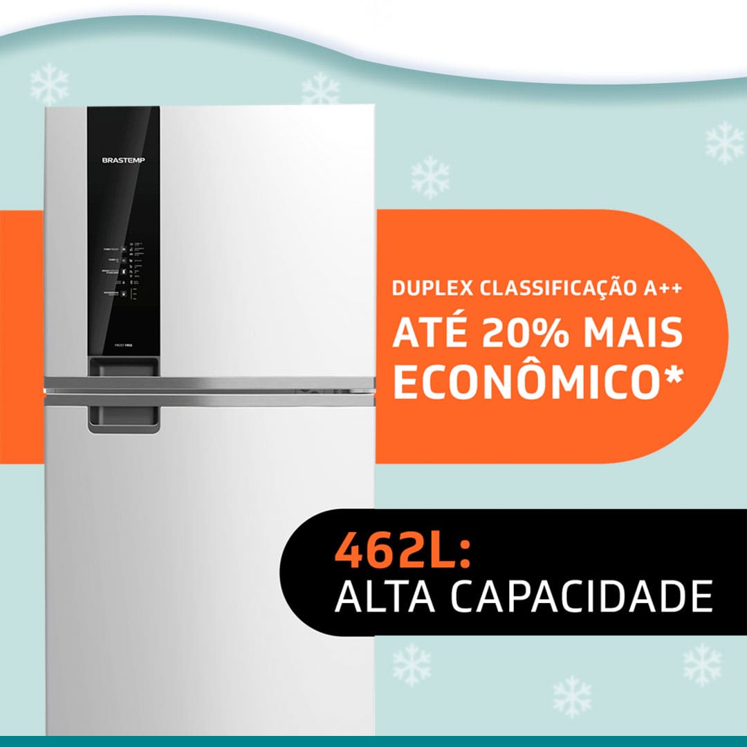 imagem da geladeira destacando sua classificação energética