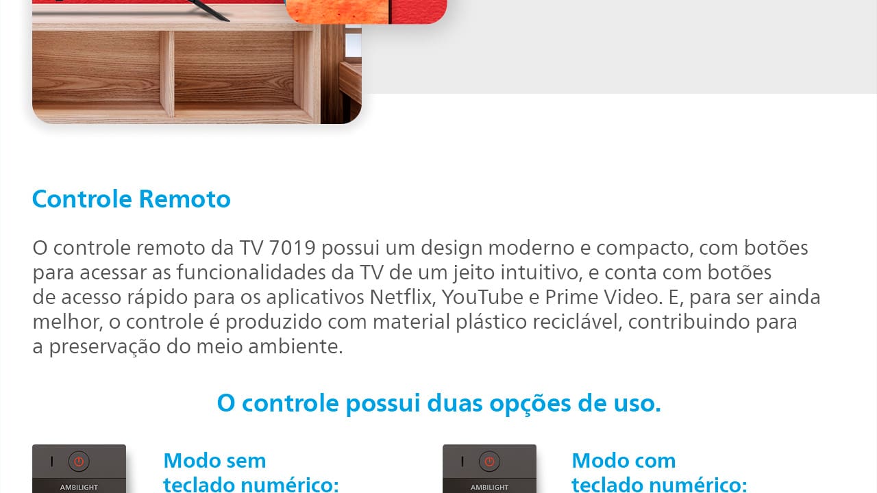 Qualidade de imagem impressionante em 4K A Smart TV Philips 50" 4K 50PUG7019 traz uma experiência visual imersiva com sua resolução Ultra HD 4K. Cada detalhe é exibido com precisão e nitidez, proporcionando cores vibrantes e contrastes profundos. Com uma tela plana de 50 polegadas, você desfruta de uma ampla visão, perfeita para assistir seus filmes, séries e jogos favoritos com qualidade cinematográfica.