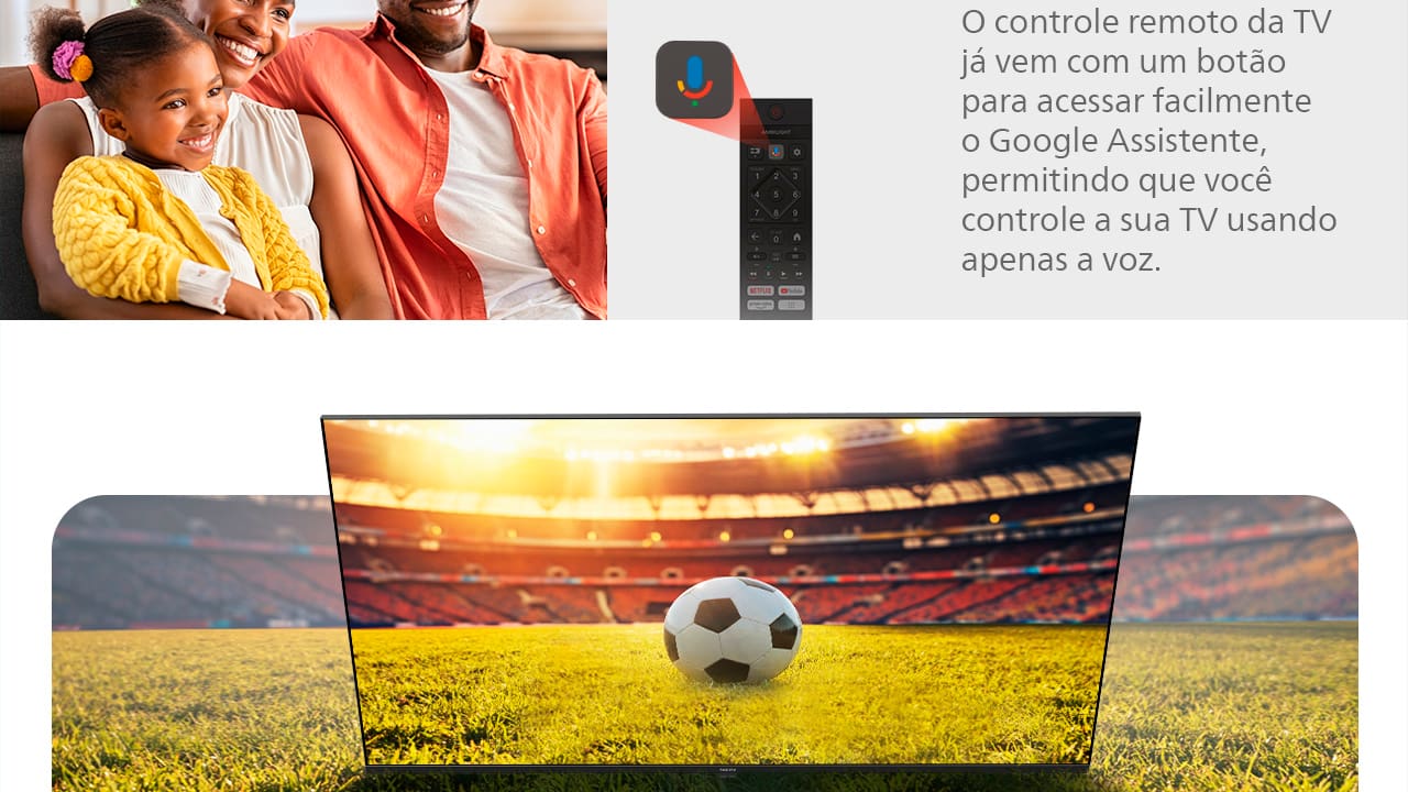 Qualidade de imagem impressionante em 4K A Smart TV Philips 50" 4K 50PUG7019 traz uma experiência visual imersiva com sua resolução Ultra HD 4K. Cada detalhe é exibido com precisão e nitidez, proporcionando cores vibrantes e contrastes profundos. Com uma tela plana de 50 polegadas, você desfruta de uma ampla visão, perfeita para assistir seus filmes, séries e jogos favoritos com qualidade cinematográfica.