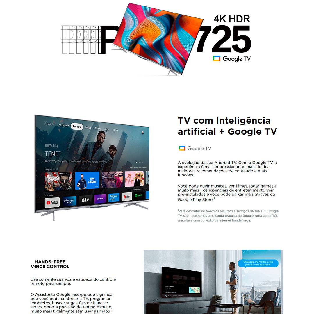 Smart TV LED 55" 4K TCL | Casas Bahia
