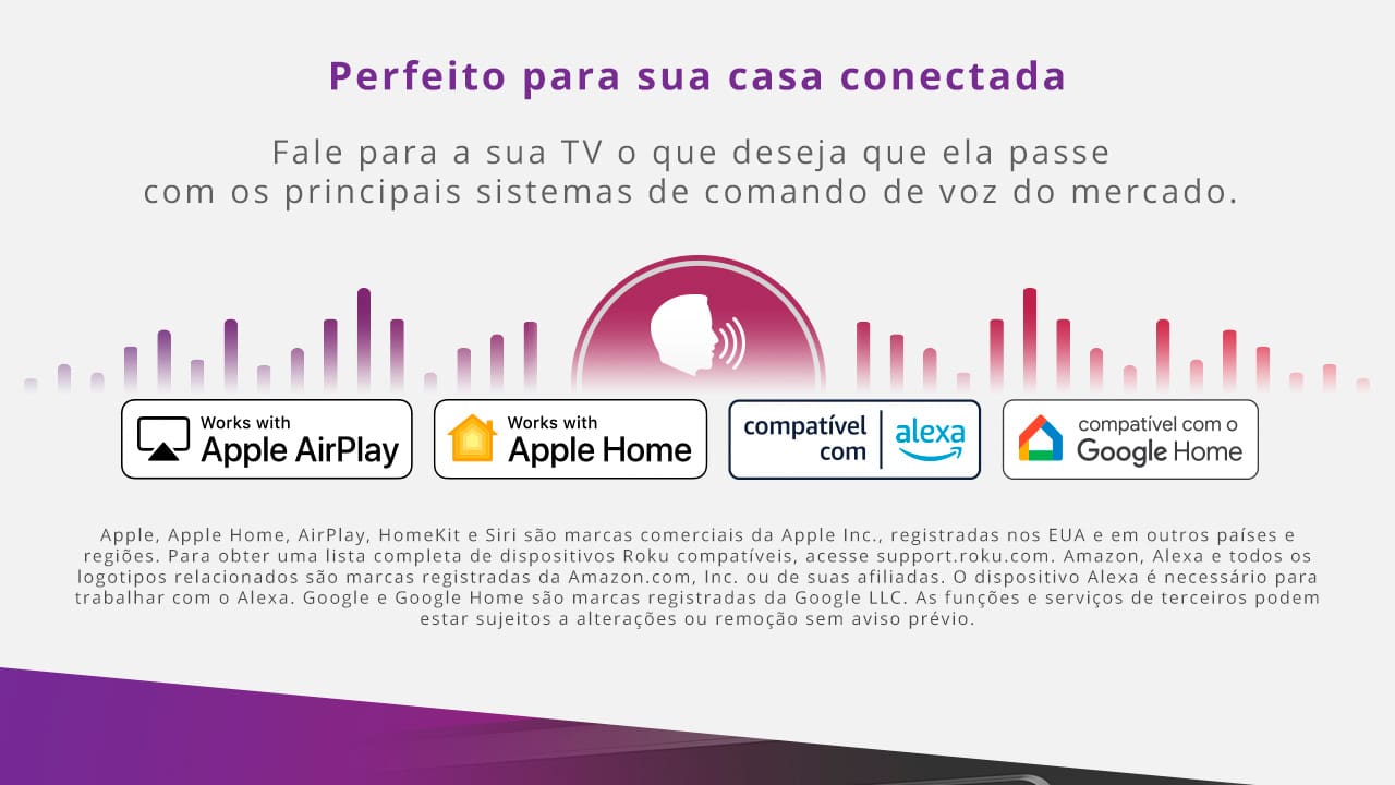 Smart TV 32" HD AOC 32S5045/78G com Roku TV