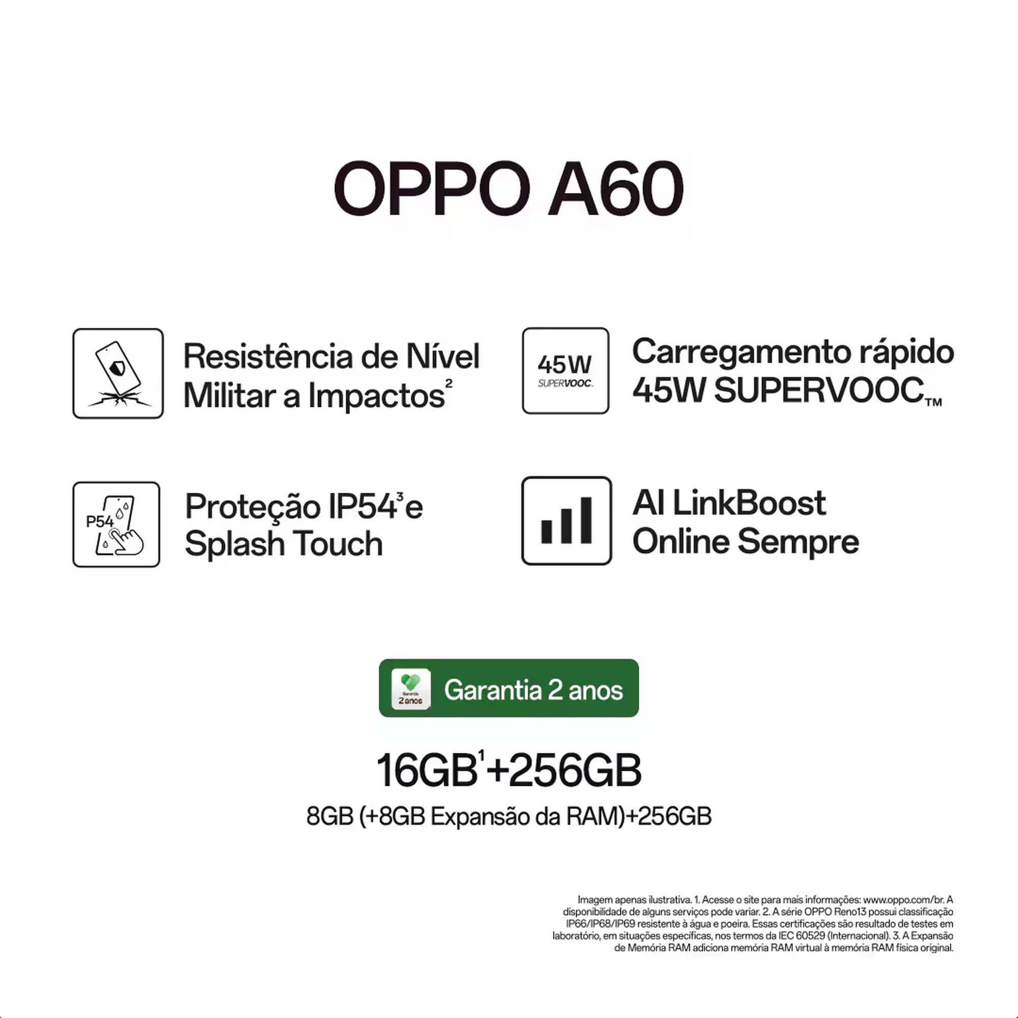 Smartphone Oppo A60 4G 256GB