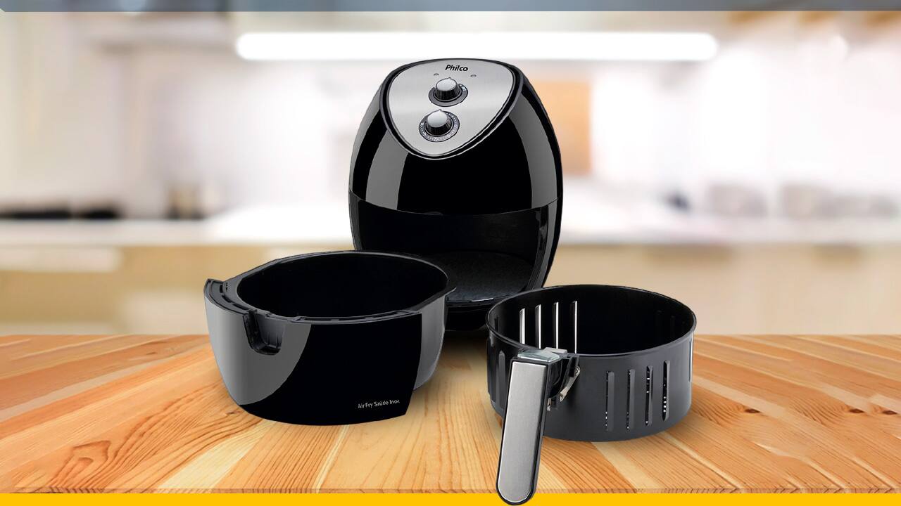 Fritadeira Air Fryer Philco Saúde temperatura ajustável 