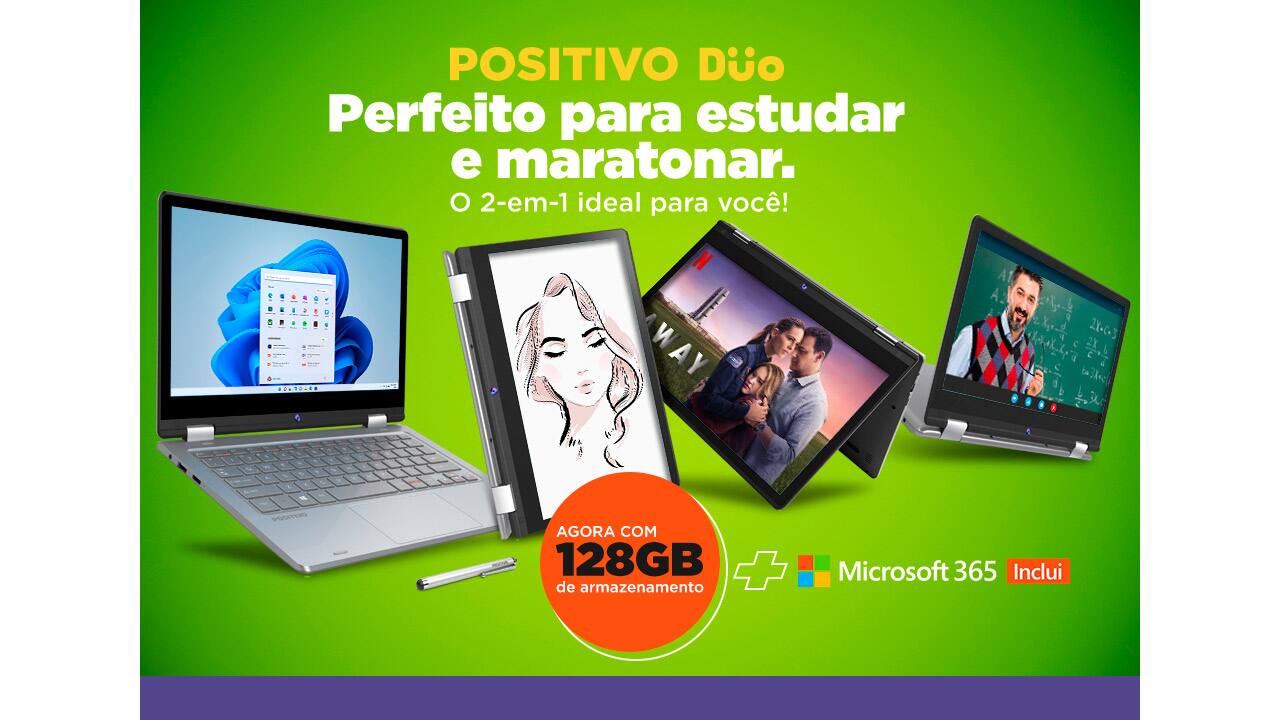 Notebook 2 em 1 Positivo Duo