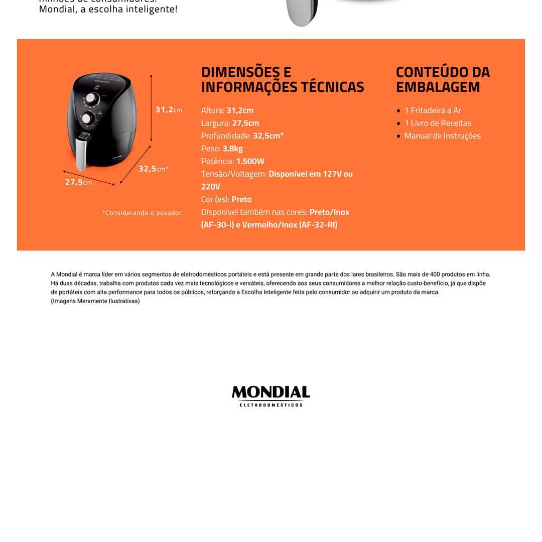 fritadeira-eletrica-air-fryer-mondial-new-pratic-af31-preta